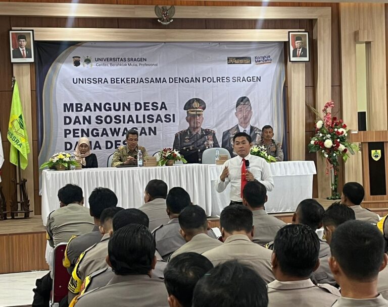 Polres Sragen Bekerja Sama dengan Unissra, Adakan Sosialisasi Pengawasan Dana Desa